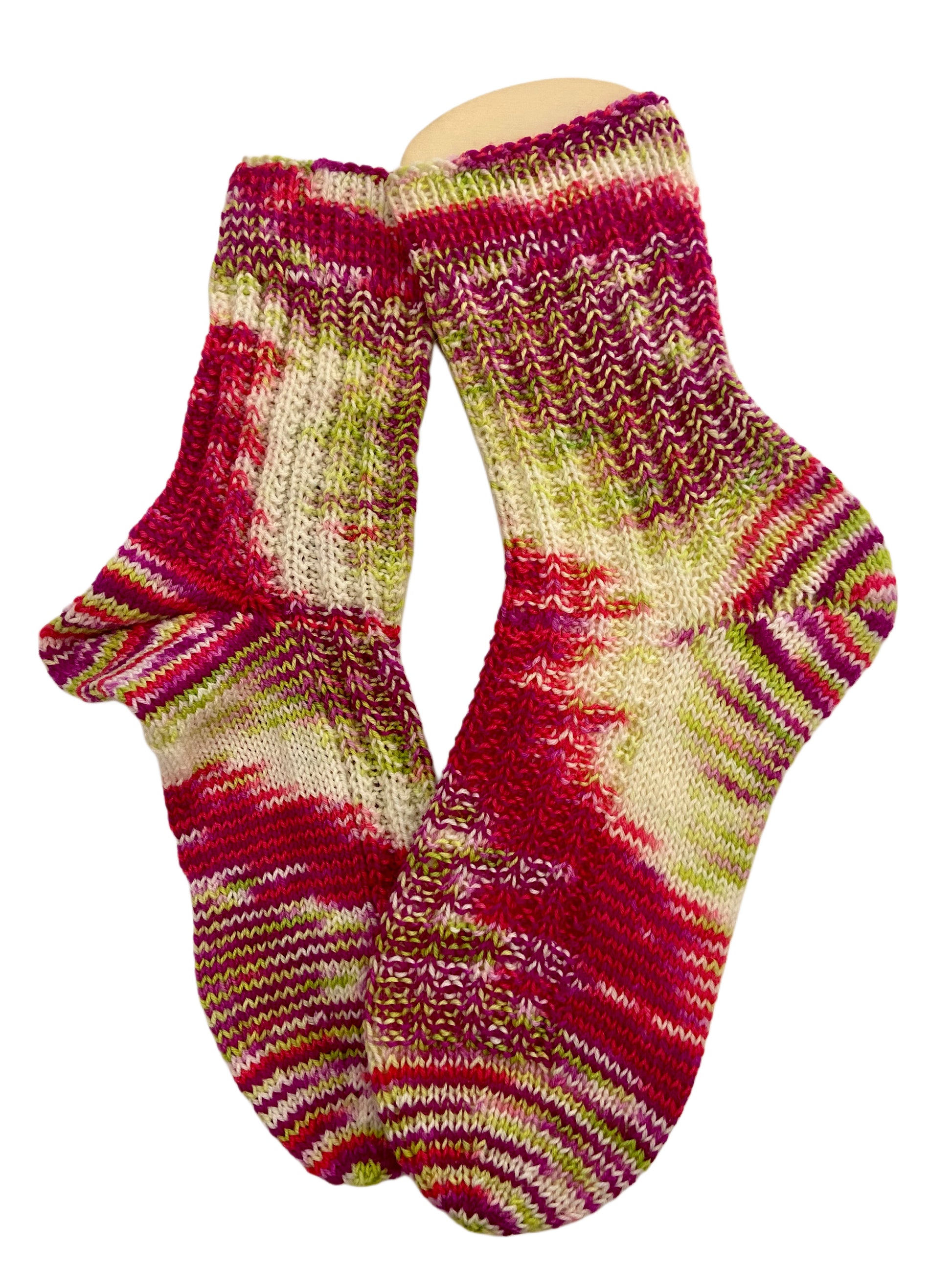 Handgestrickte Socken, Gr. 39/40