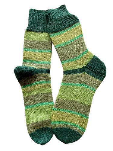 Handgestrickte Socken, Gr. 39/40