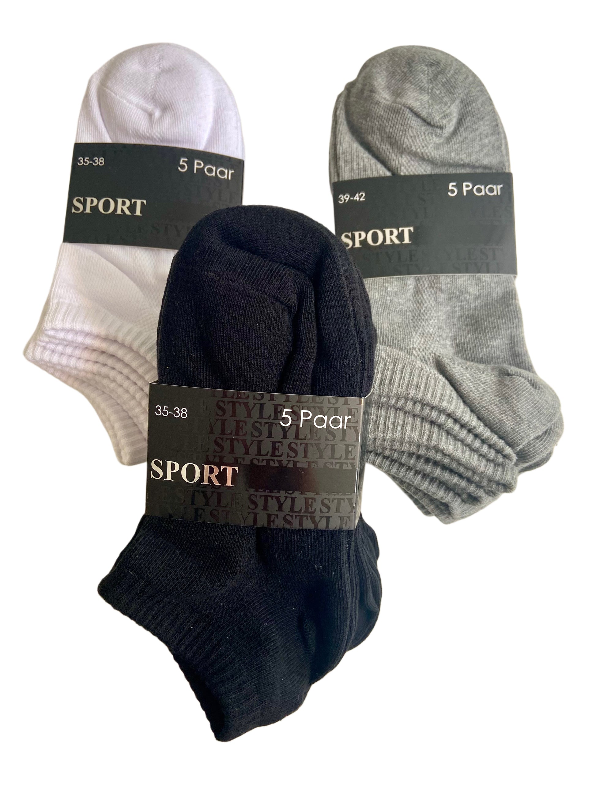 Sport Sneaker, 5er Pack