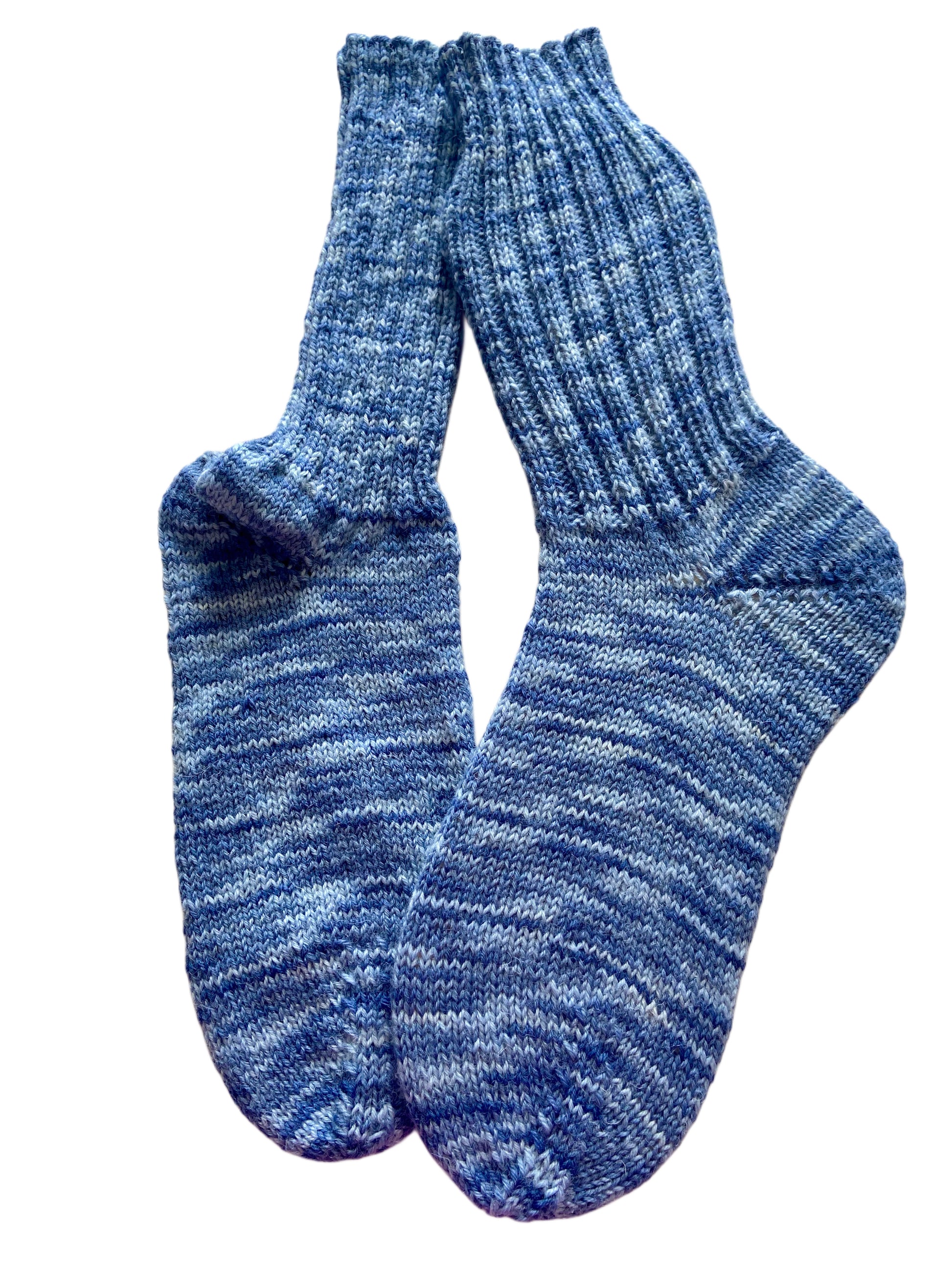 Handgestrickte Socken, Gr. 39/40