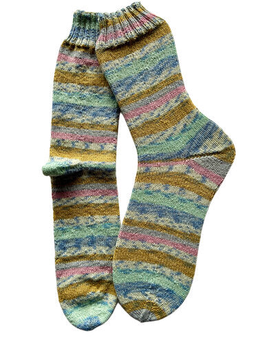 Handgestrickte Socken, Gr. 45/46
