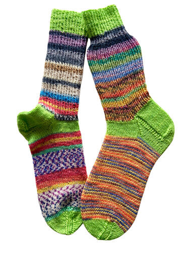 Handgestrickte Socken, Gr. 39/40