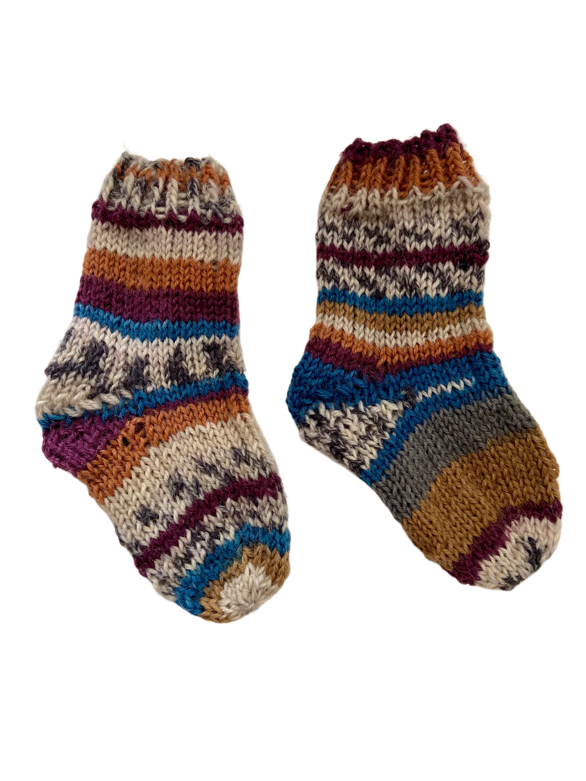 Handgestrickte Socken für Neugeborene