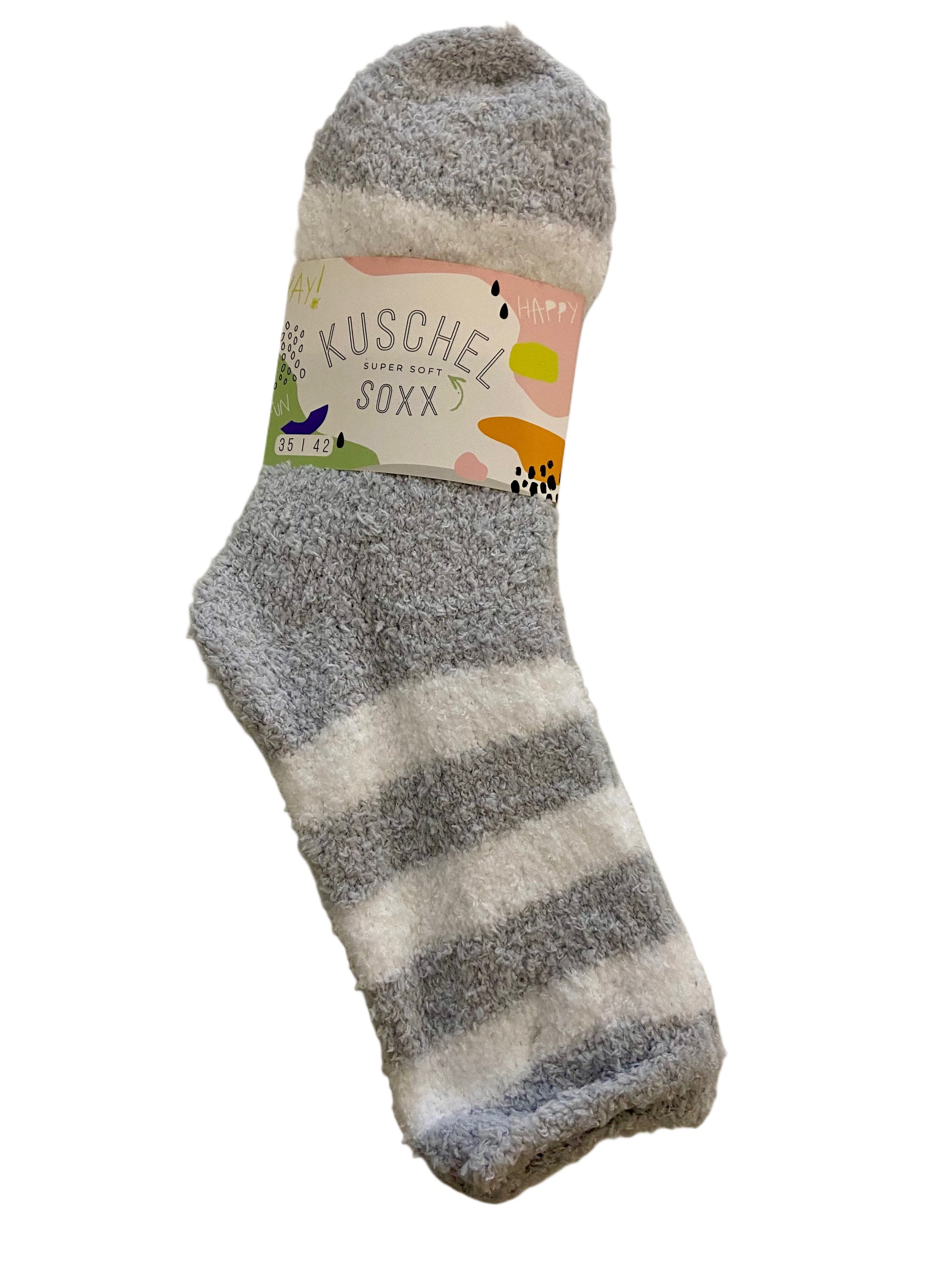 Kuschelsocke Ringel, 2er Pack