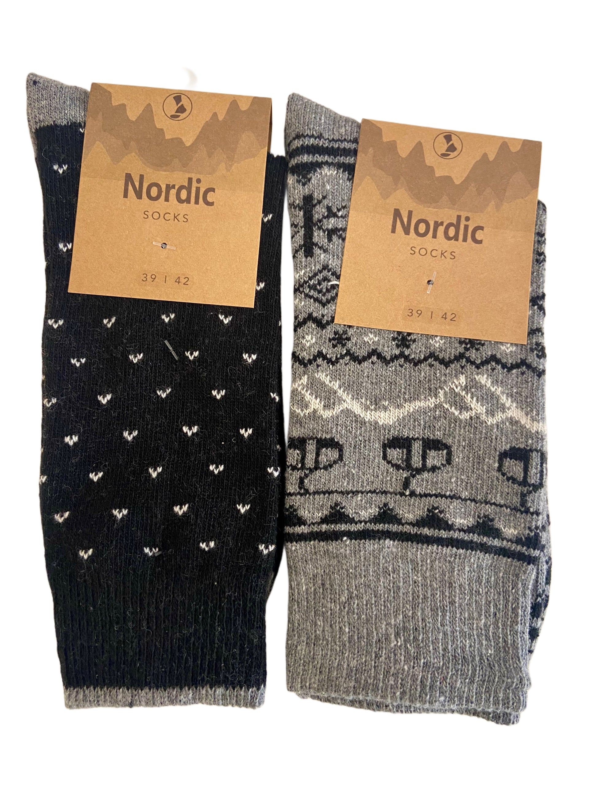 Hygge Socken mit Wolle "Nordic", 2er Pack