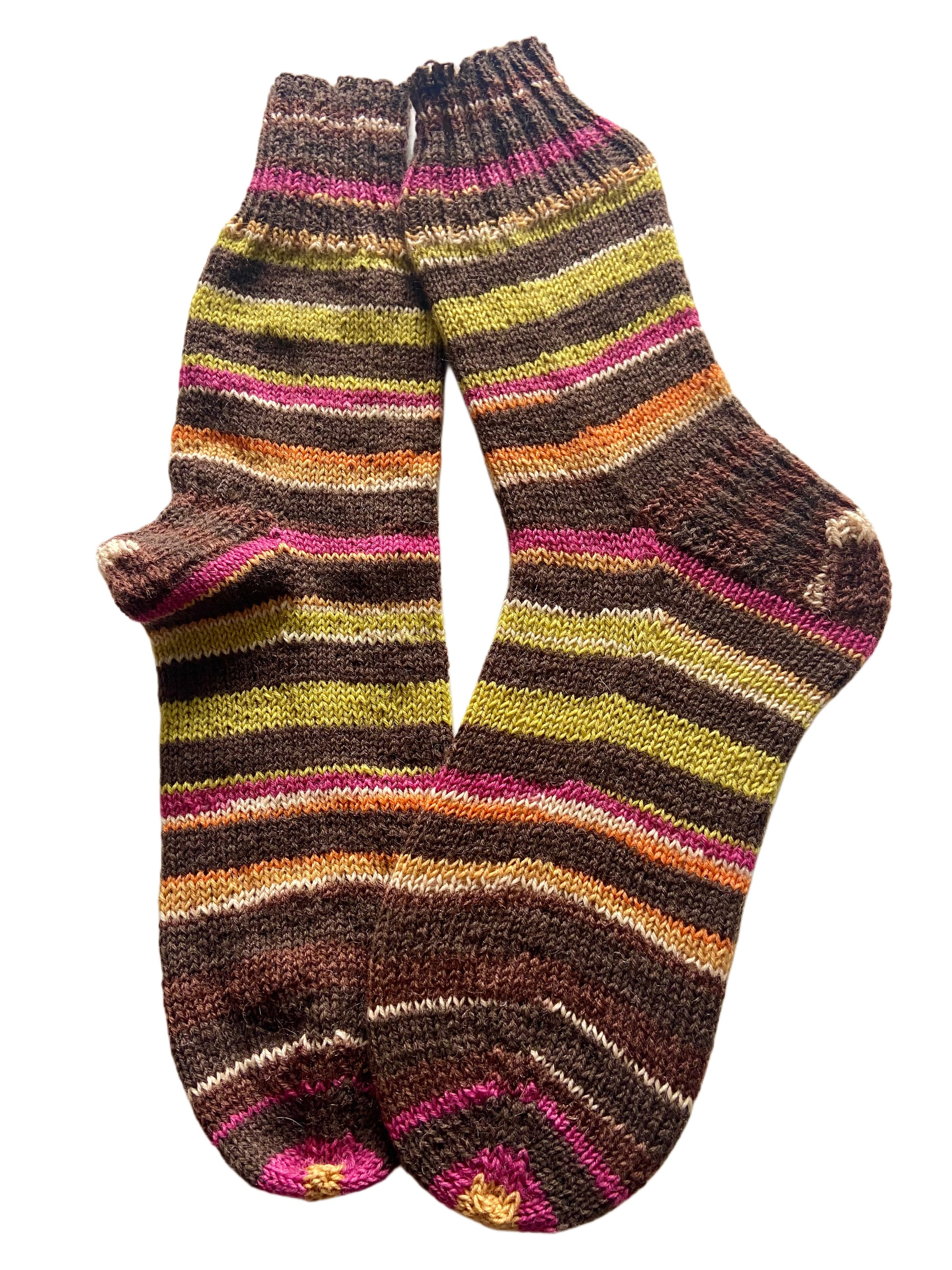 Handgestrickte Socken, Gr. 41/42