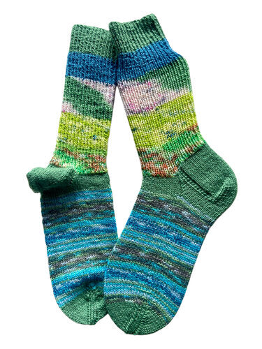 Handgestrickte Socken, Gr. 40/41