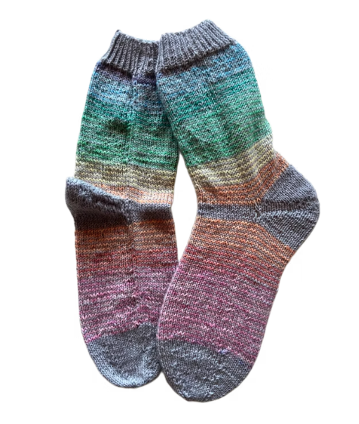 Handgestrickte Socken, Gr. 36/37