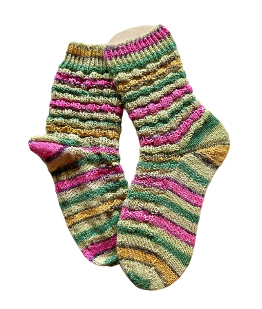 Handgestrickte Socken, Gr. 36/37