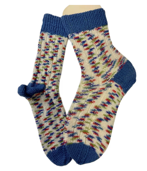 Handgestrickte Socken, Gr. 36/37