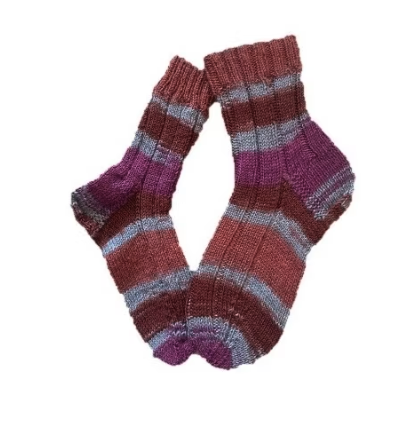 Handgestrickte Socken, Gr. 36/37