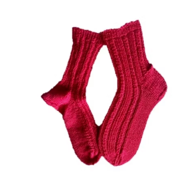 Handgestrickte Socken, Gr. 36/37