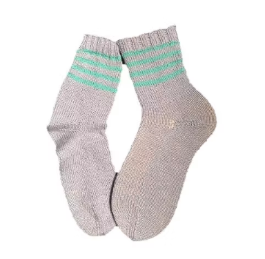 Handgestrickte Socken, Gr. 36/37