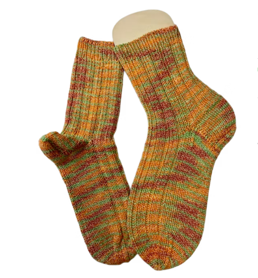 Handgestrickte Socken, Gr. 36/37