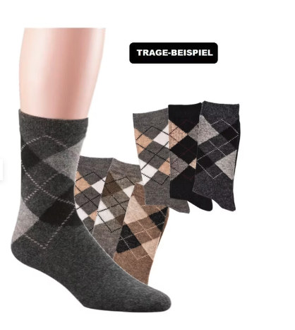 Karo-Socken mit Alpaka