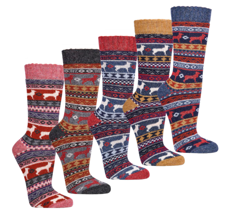 Socken "Peru" Mit Merino- und Alpakawolle