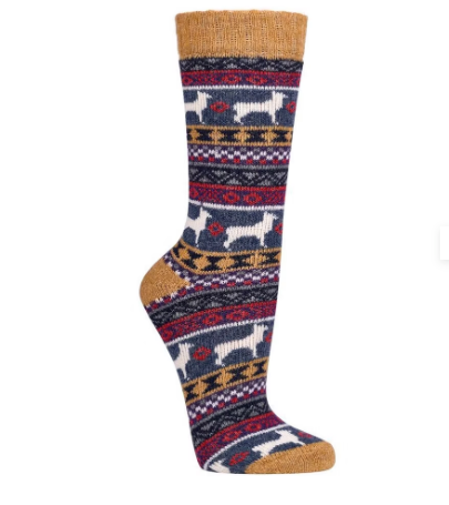 Socken "Peru" Mit Merino- und Alpakawolle