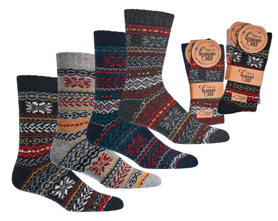 Hygge Socken mit Wolle