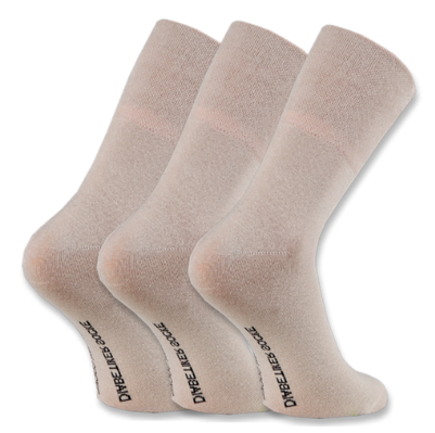 Diabetikersocken, ohne Gummi, 3er Pack,