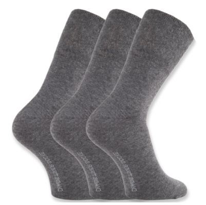 Diabetikersocken, ohne Gummi, 3er Pack,
