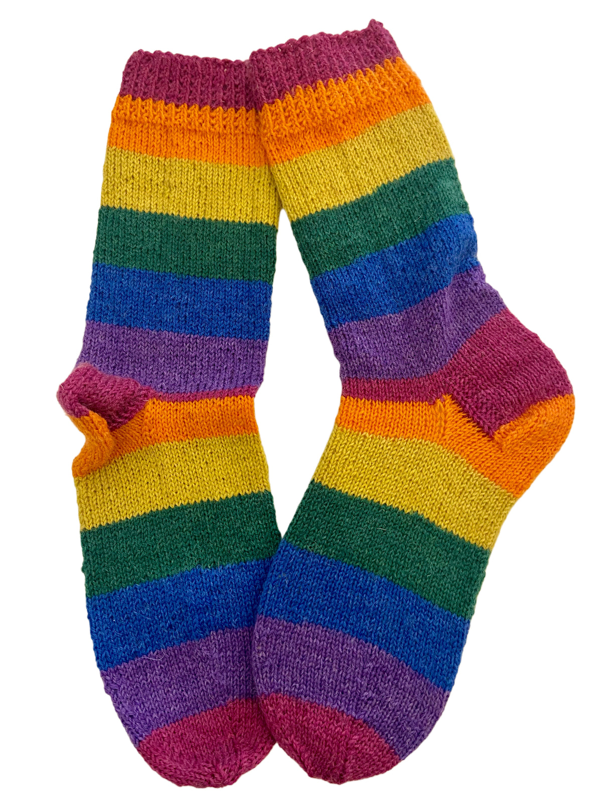 Handgestrickte Socken, Gr. 37/38