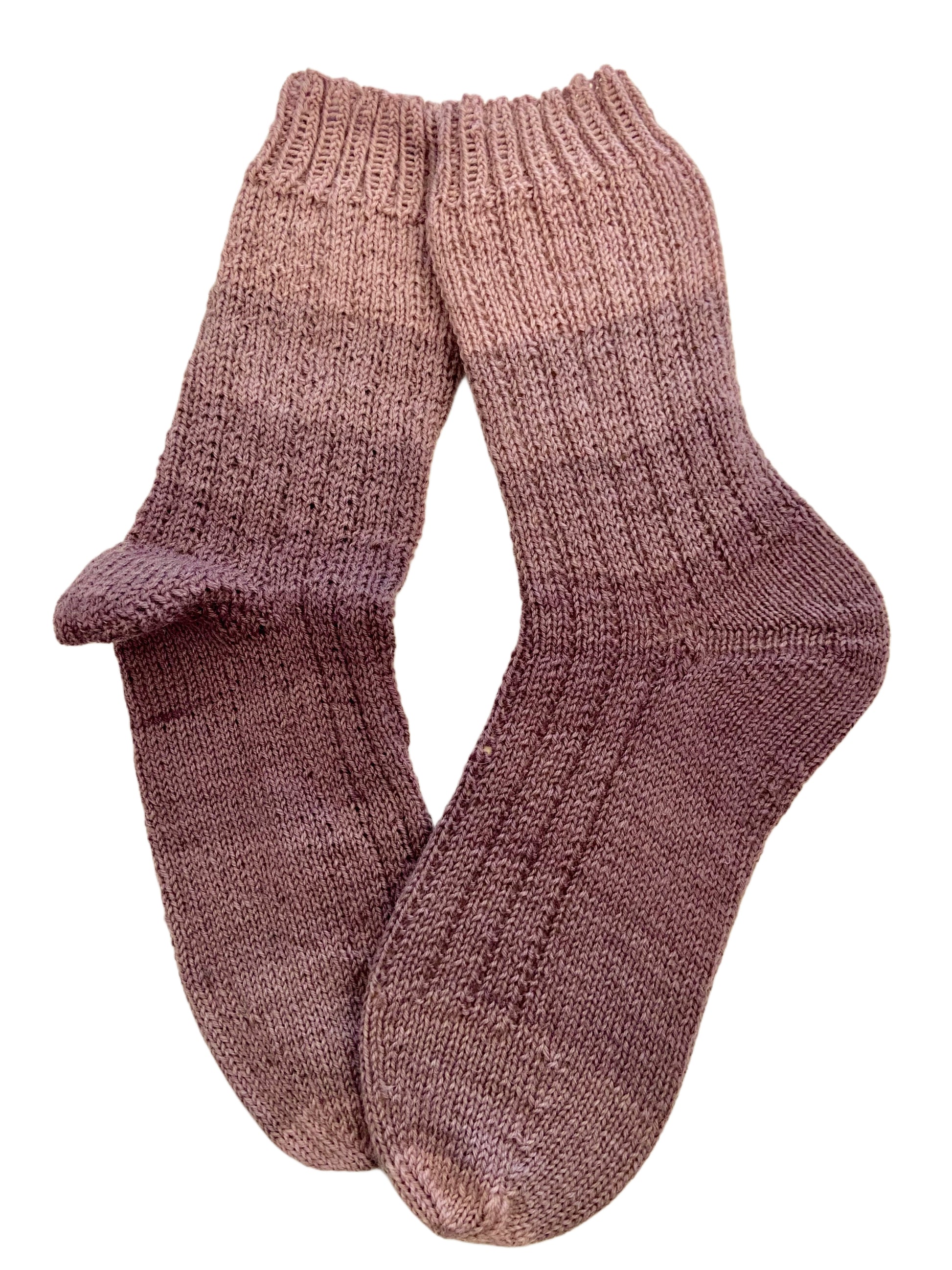 Handgestrickte Socken, Gr. 39/40