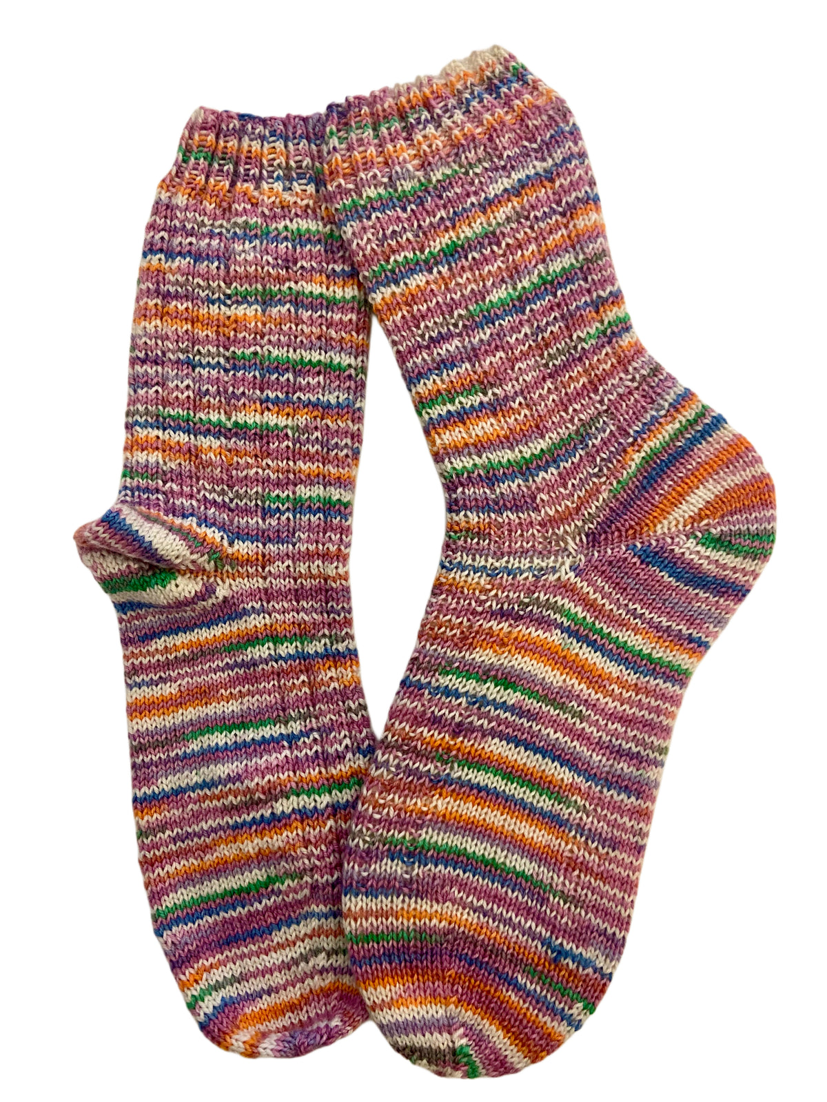 Handgestrickte Socken mit SEIDE, Gr. 38/39