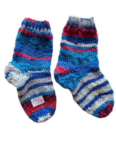 Handgestrickte Socken für Kinder, Gr. 19/20