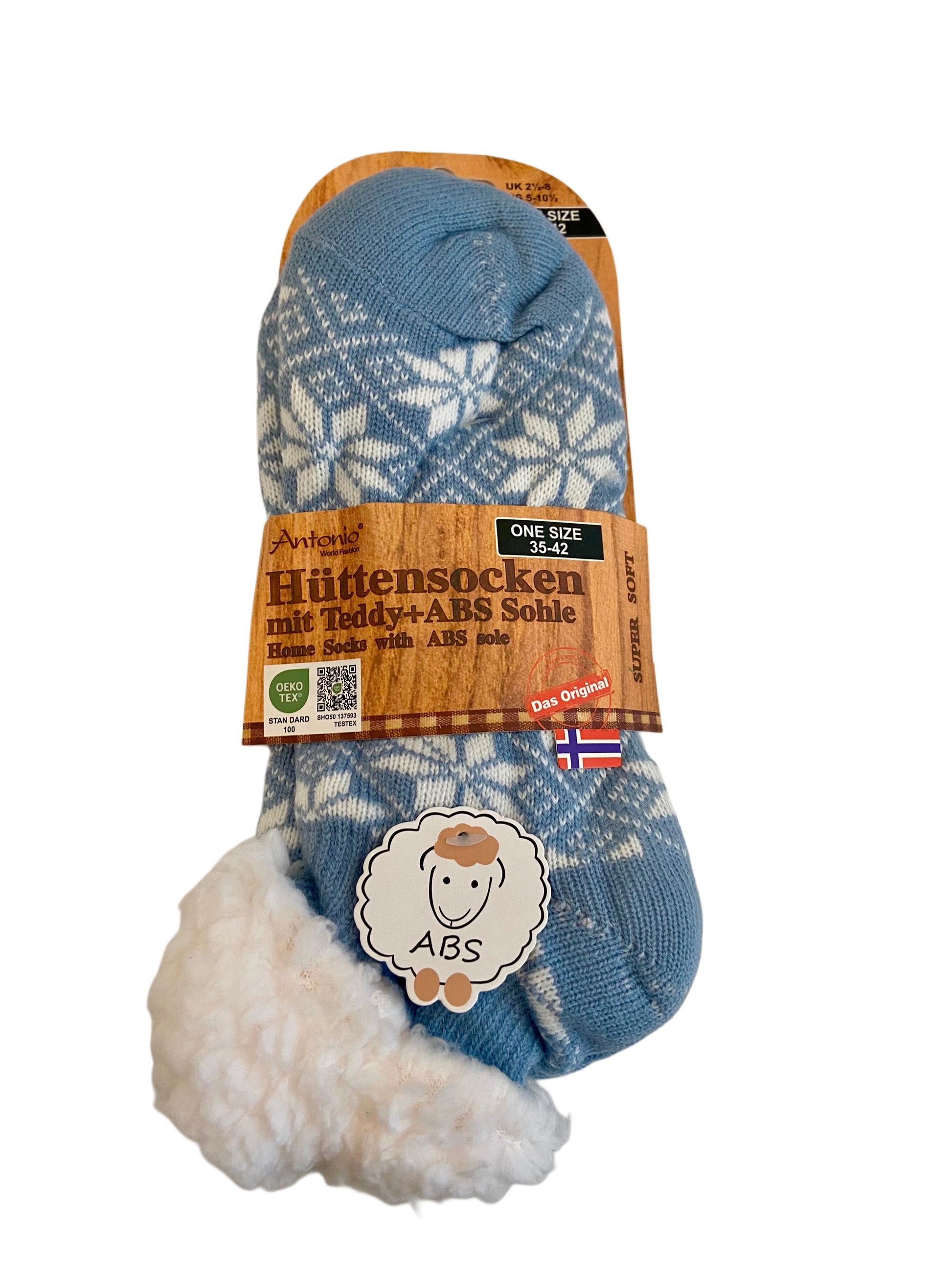 Hüttensocken Kurz, Extra-Flauschig mit ABS, ONE SIZE Damen