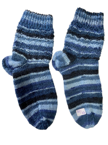 Handgestrickte Socken für Kinder, Gr. 32,33
