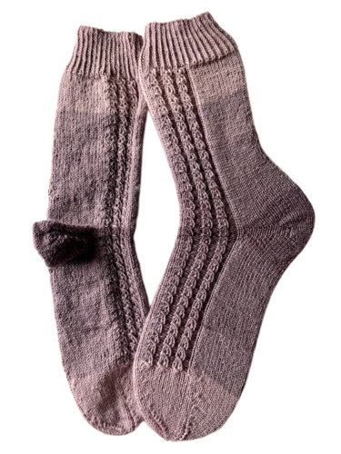 Handgestrickte Socken, Gr. 42/43