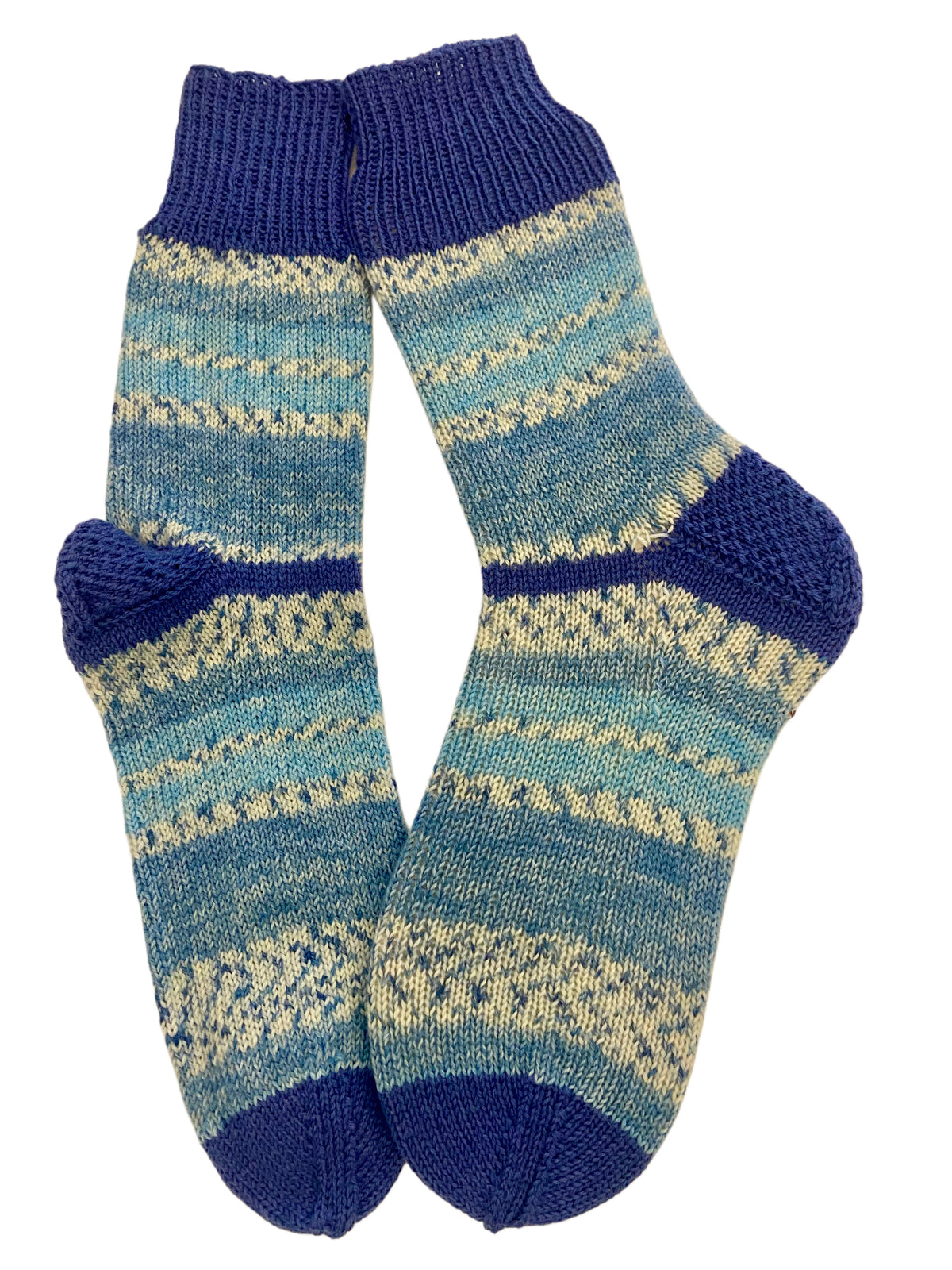 Handgestrickte Socken, Gr. 40/41