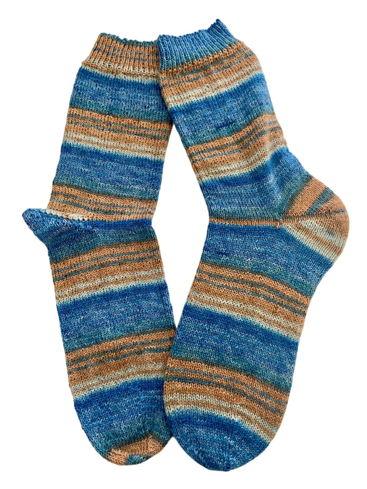 Handgestrickte Socken, Gr. 47/48