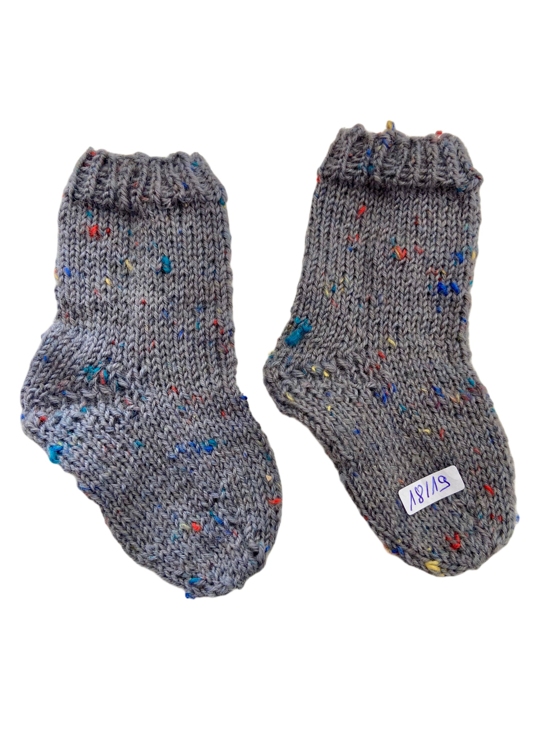 Handgestrickte Socken für Babys, Gr. 18/19