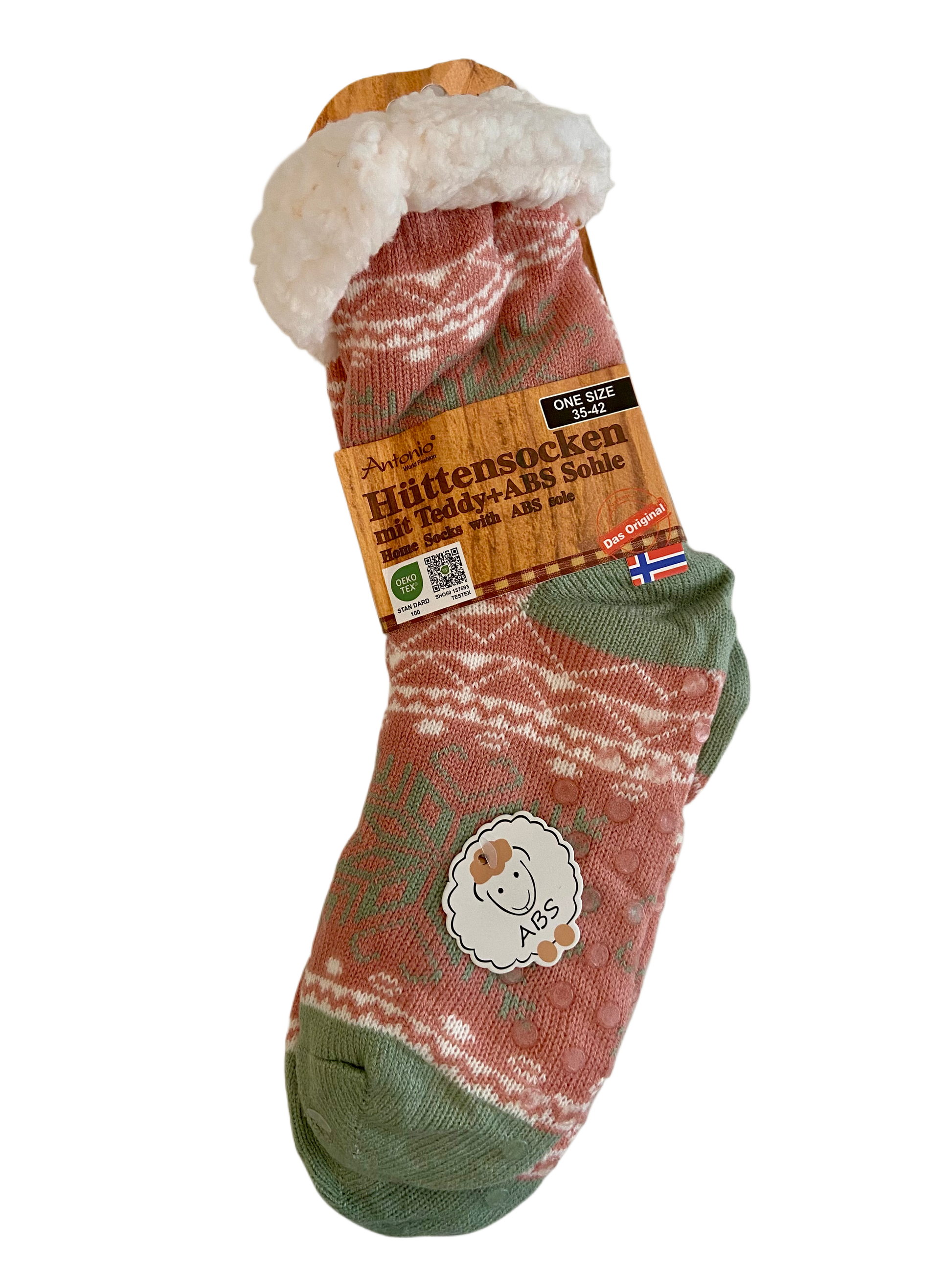 Hüttensocken Extra-Flauschig mit ABS, ONE SIZE Damen