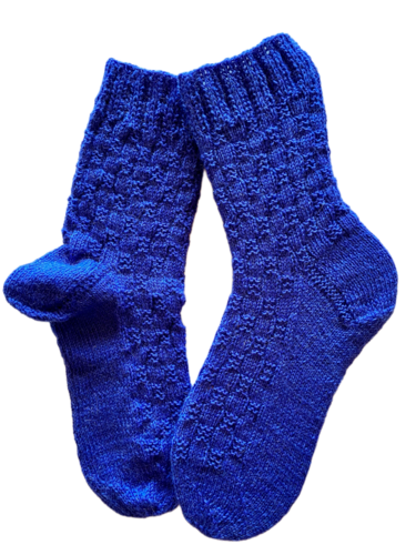 Handgestrickte Socken, Gr. 38/39