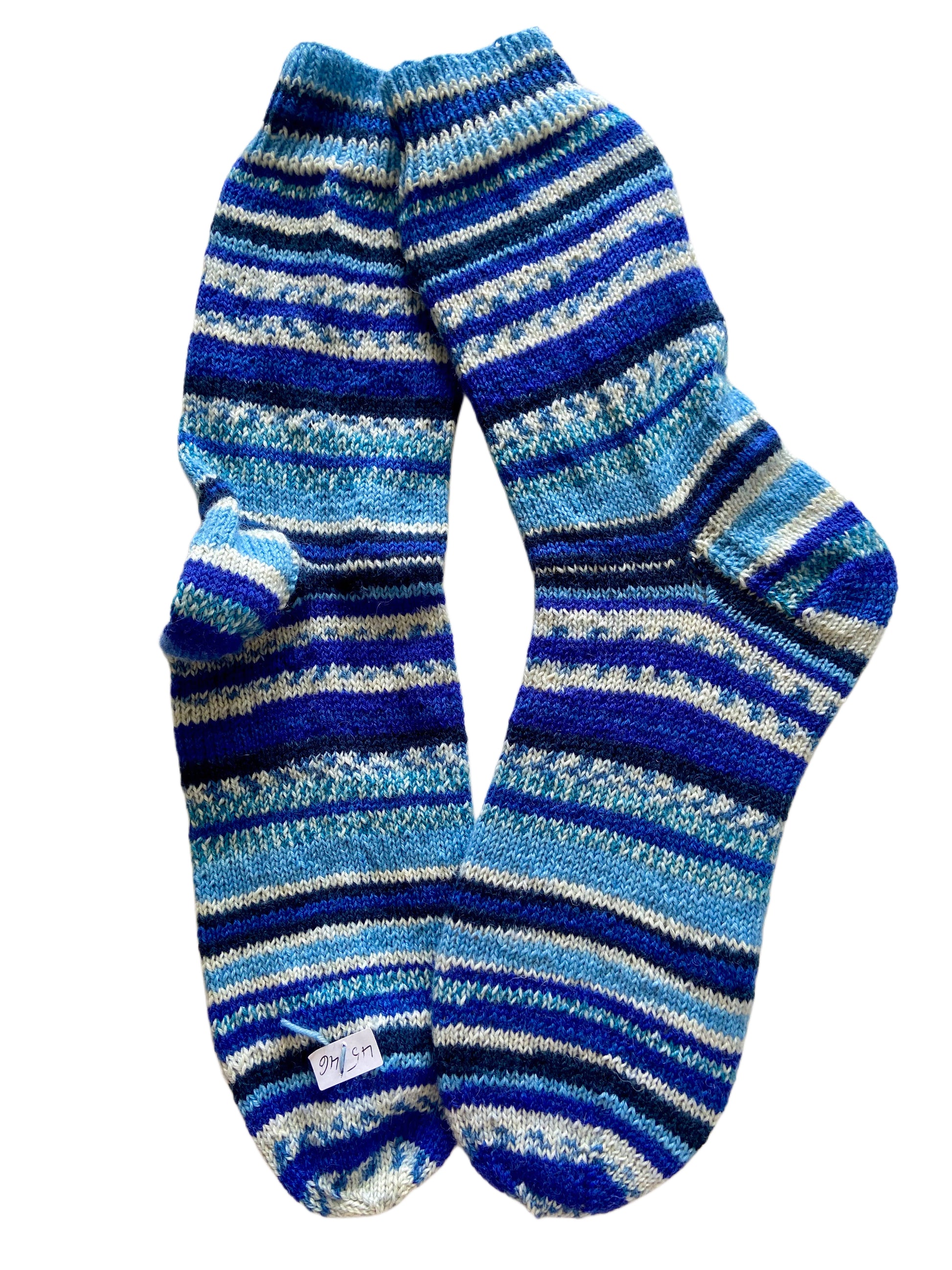 Handgestrickte Socken, Gr. 45/46