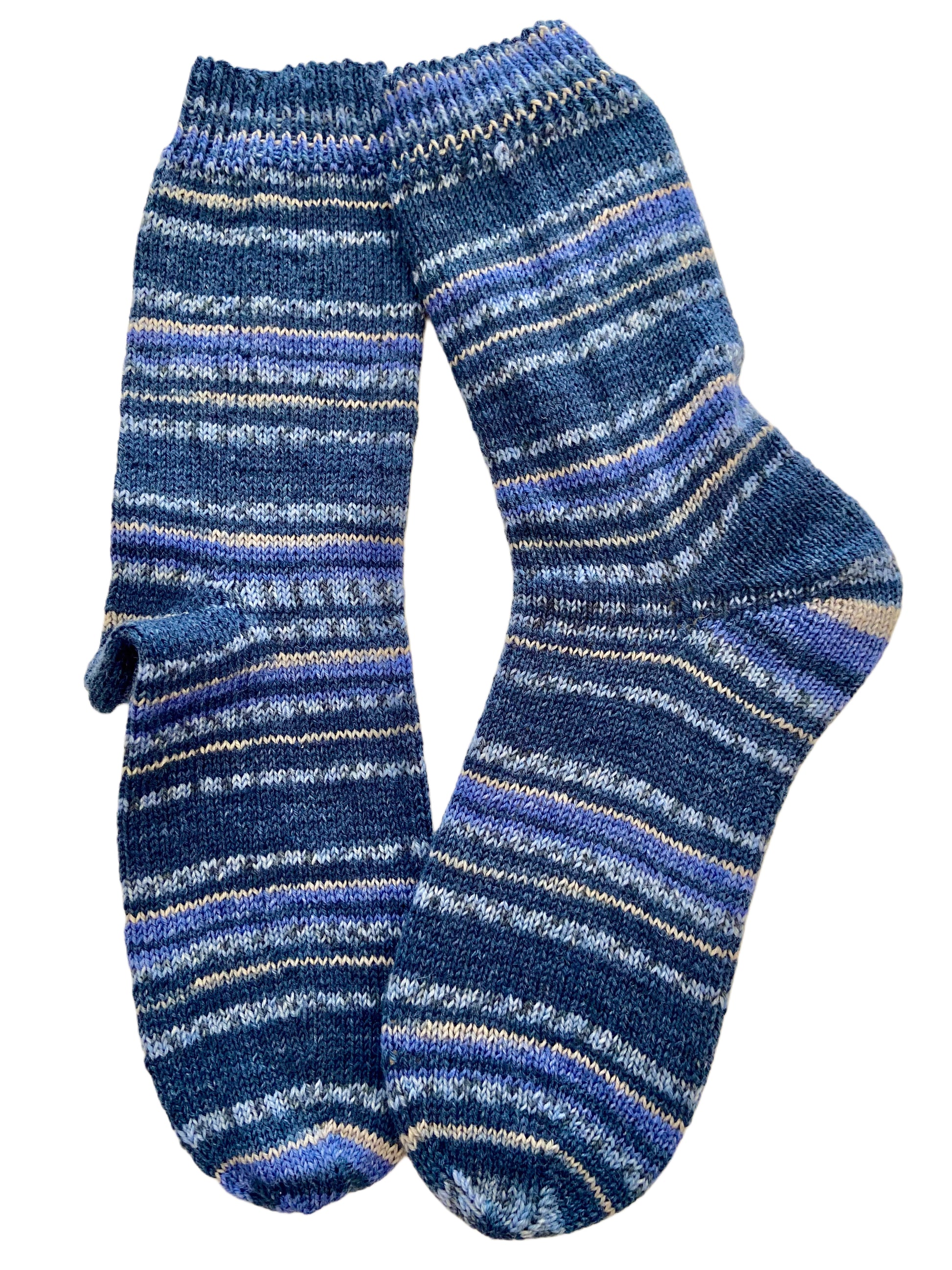 Handgestrickte Socken, Gr. 43/44