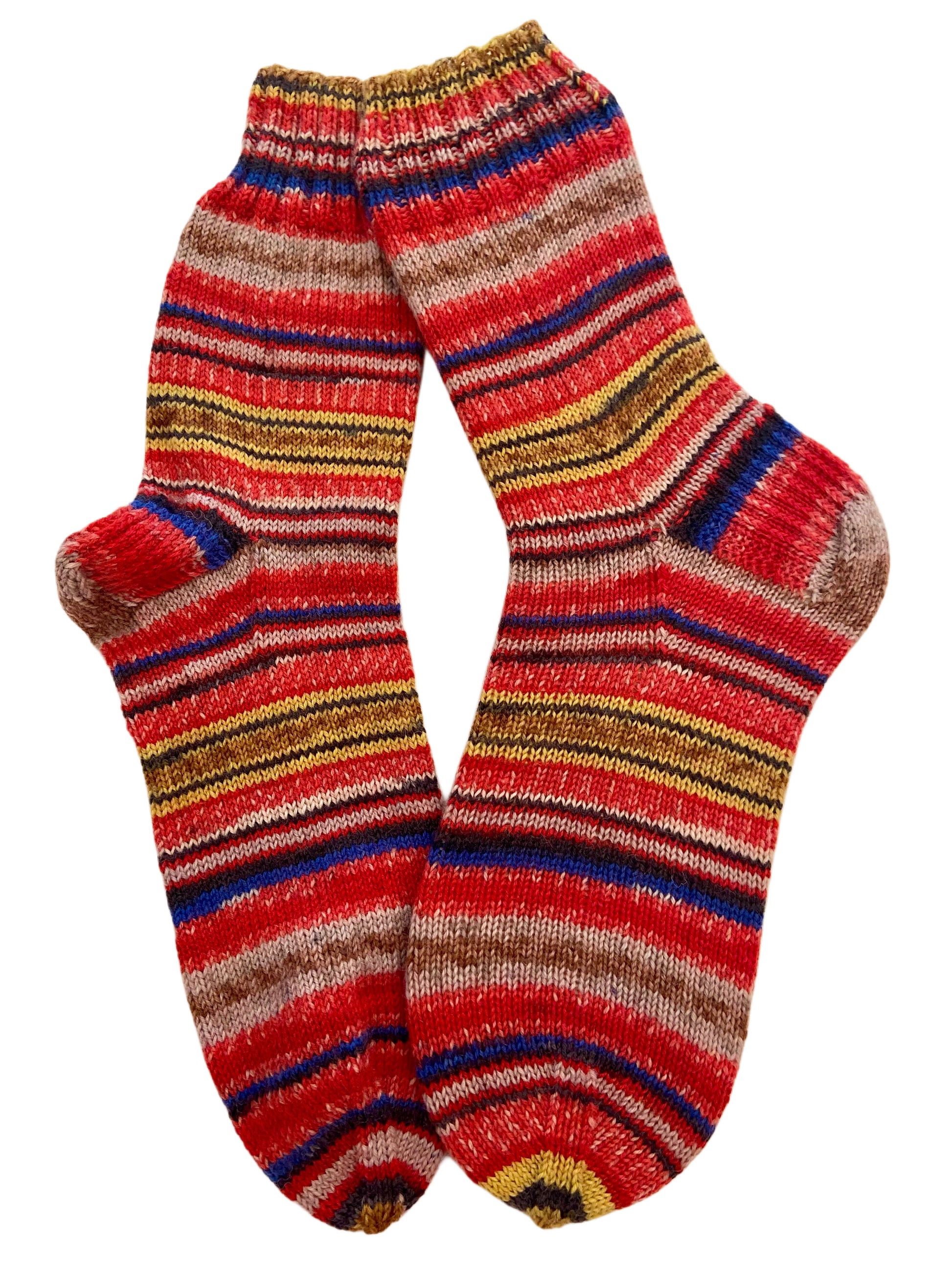 Handgestrickte Socken, Gr. 40/41