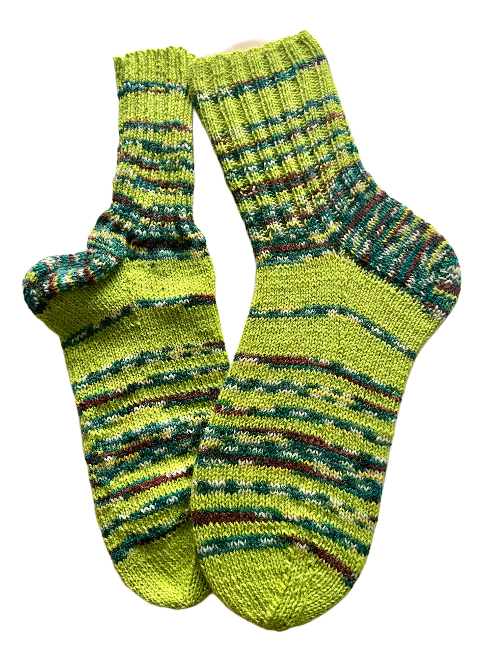 Handgestrickte Socken, Gr. 41/42