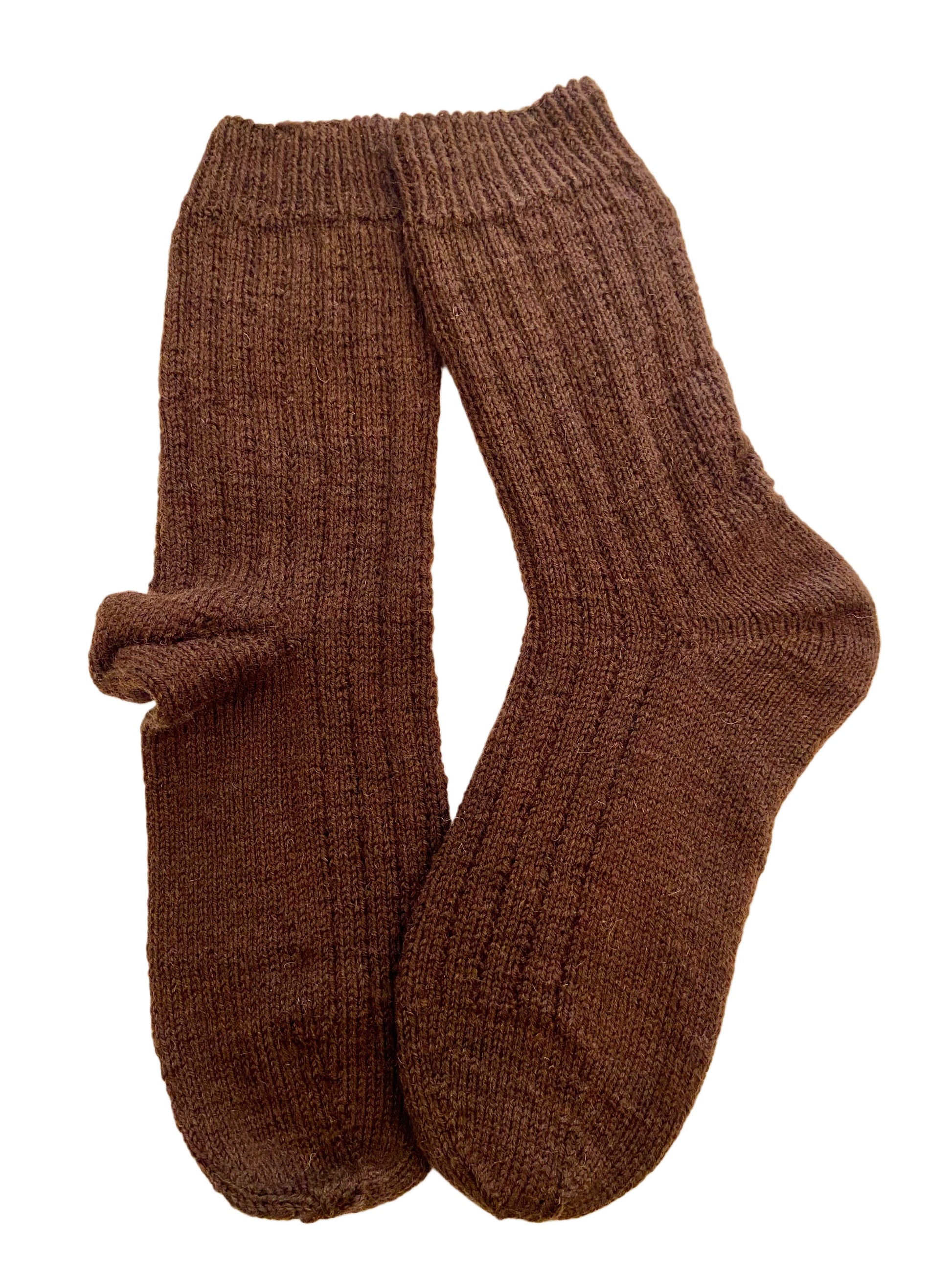 Handgestrickte Socken mit Yak, Gr. 41/42