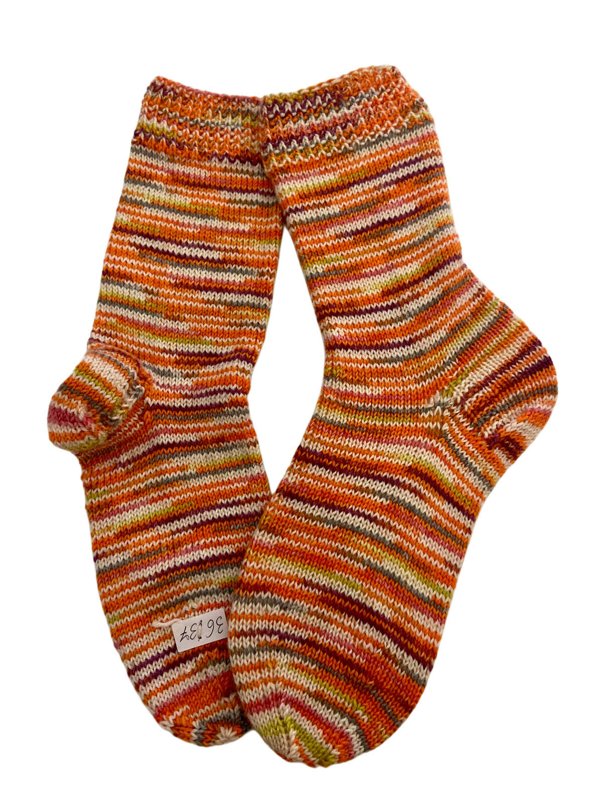 Handgestrickte Socken mit KASCHMIR, Gr. 36/37
