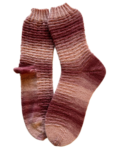 Handgestrickte Socken, Gr. 44/45
