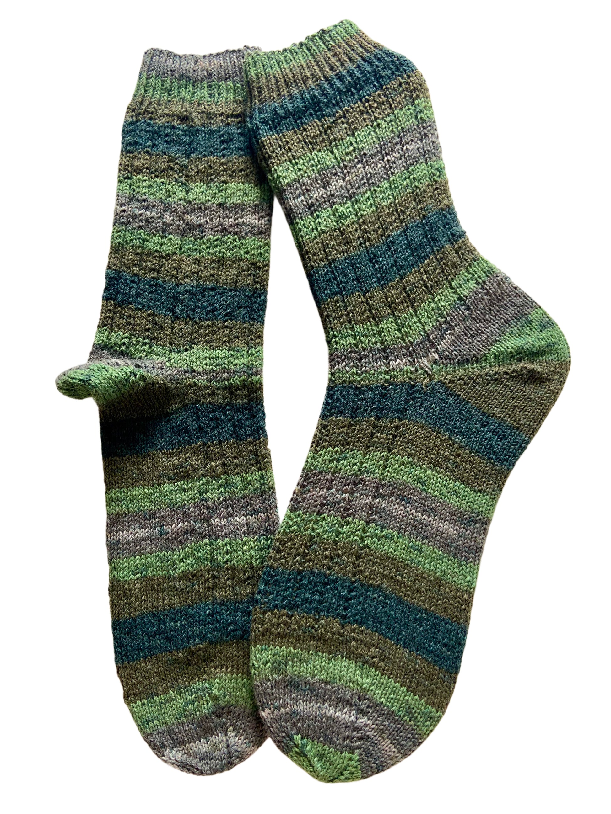 Handgestrickte Socken, Gr. 44/45