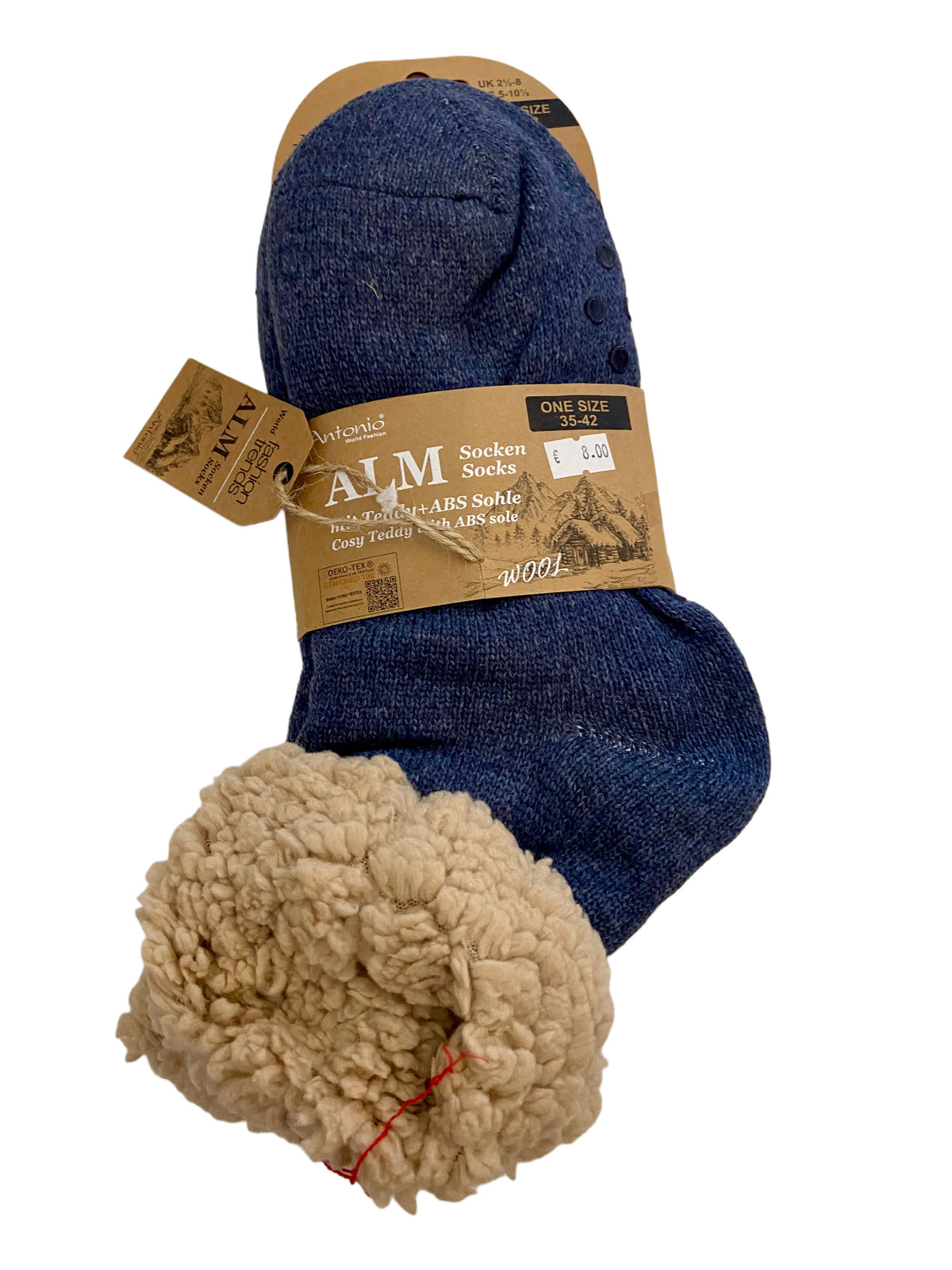 Almsocken mit Teddy und ABS, ONE SIZE Damen