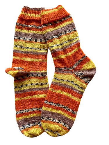 Handgestrickte Socken, Gr. 43/44