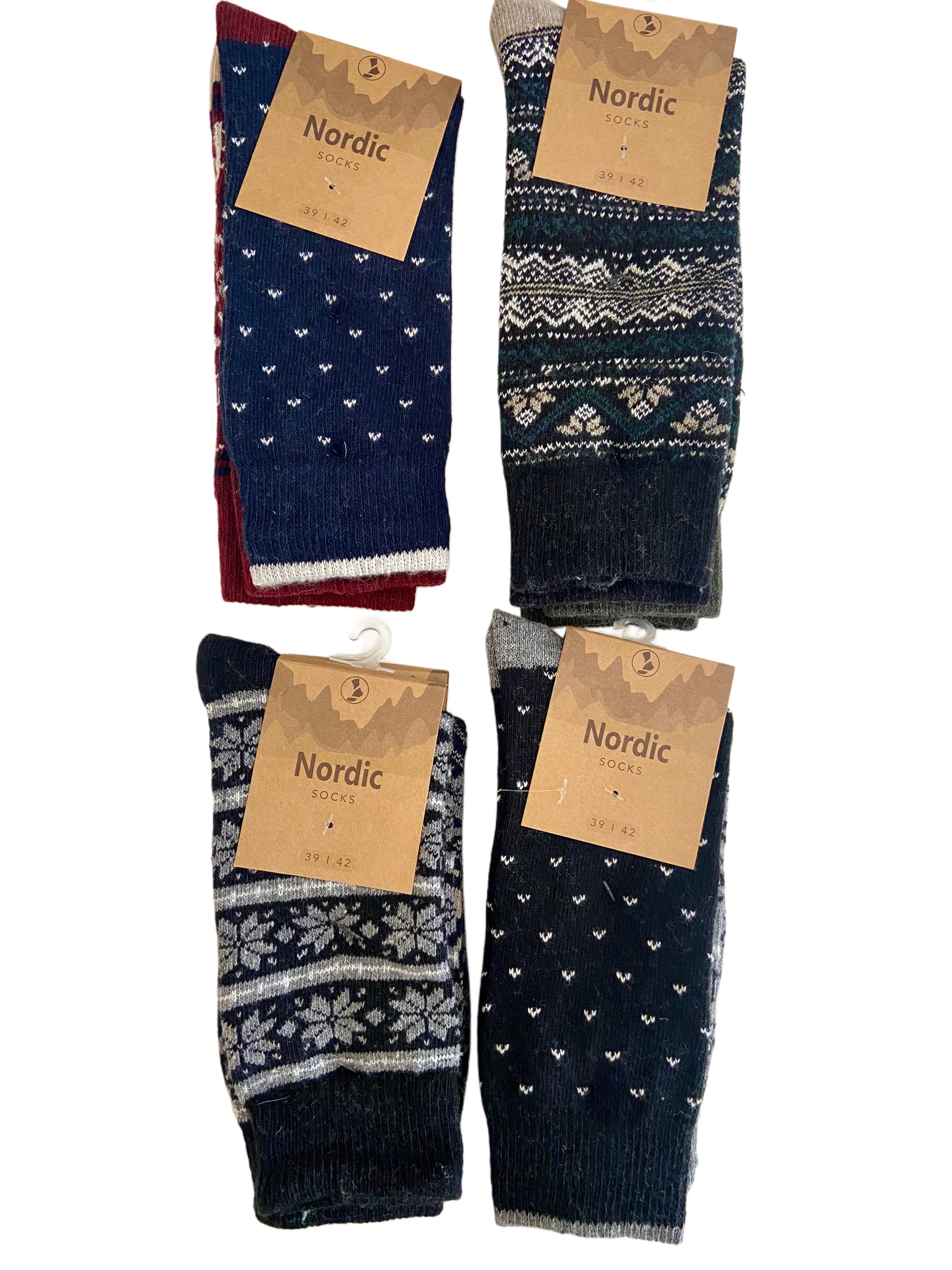Hygge Socken mit Wolle "Nordic", 2er Pack