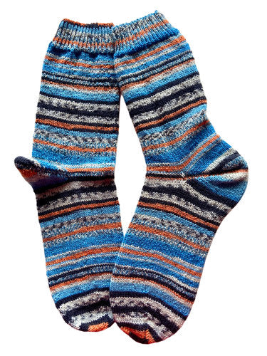 Handgestrickte Socken, Gr. 46/47