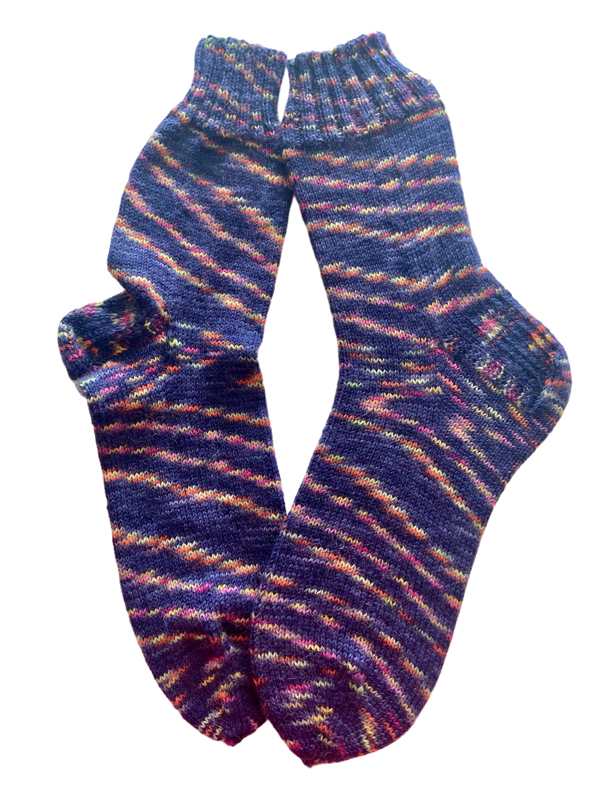 Handgestrickte Socken, Gr. 43/44