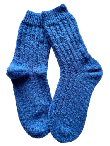Handgestrickte Socken mit ALPAKA, Gr. 40/41